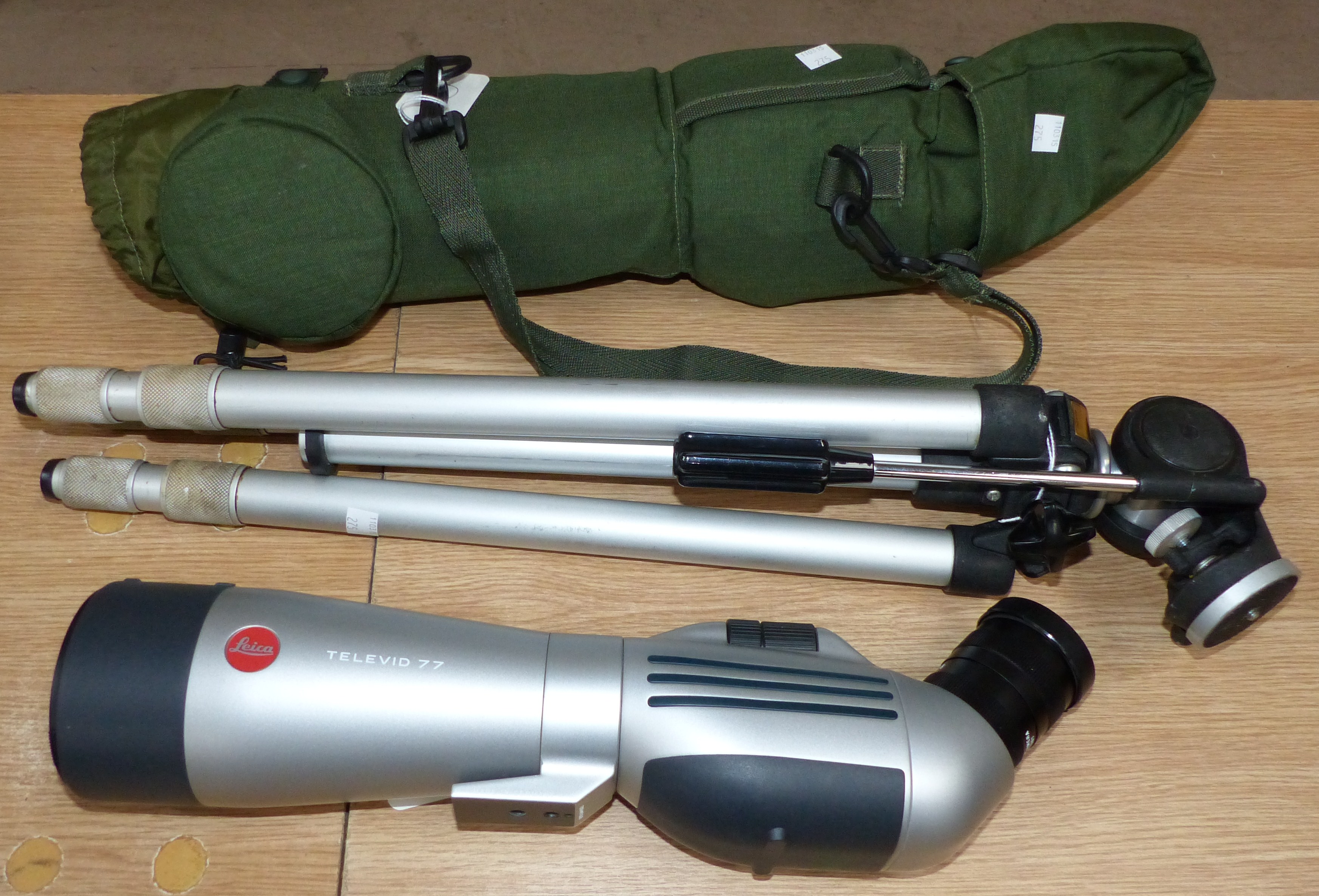 A Leica Televid 77 Spotting Scope Serial No 2049163, with Vario