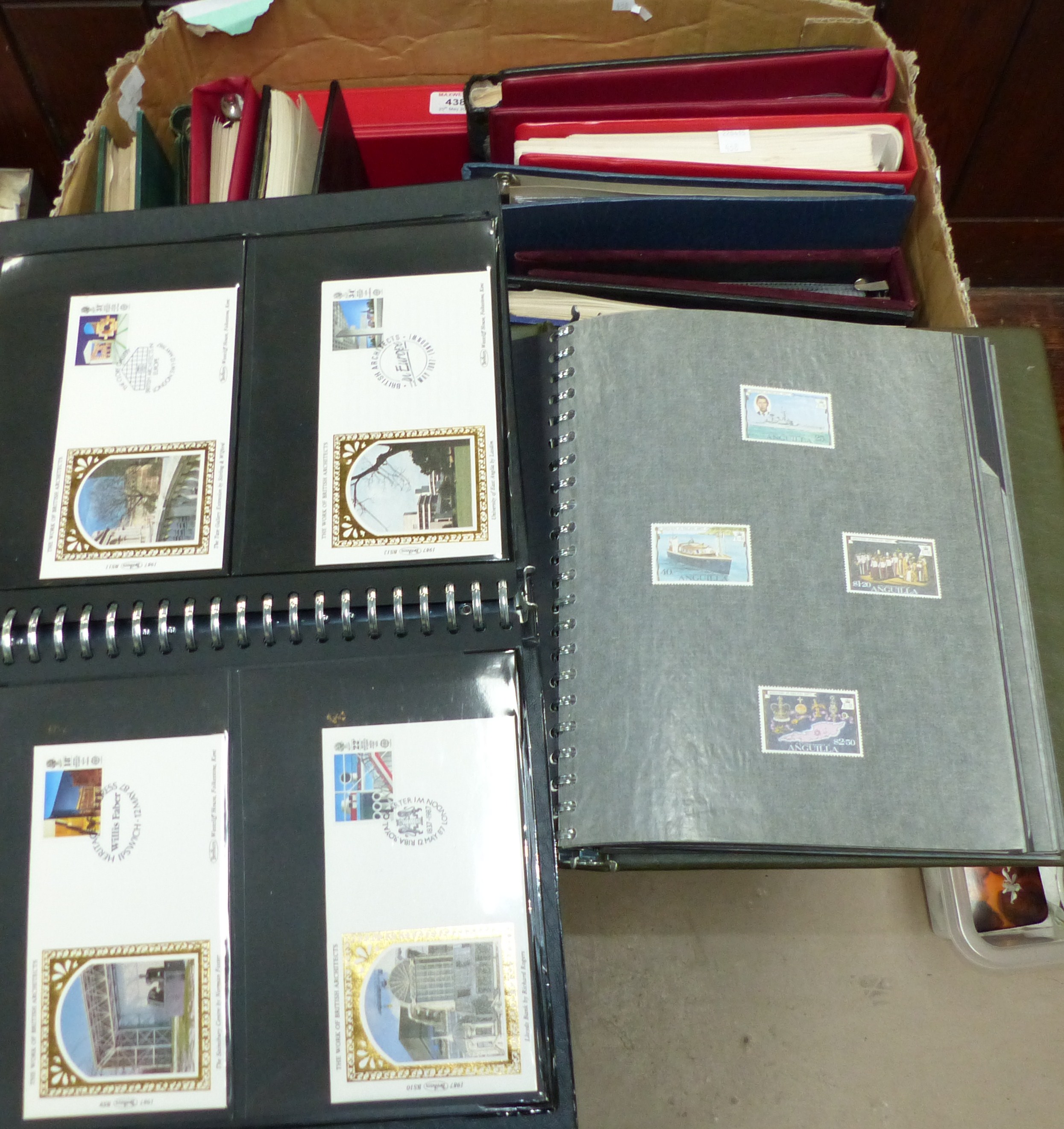 A large selection of stamps in albums and stockbooks