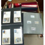 A large selection of stamps in albums and stockbooks