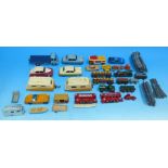 A Lone Star railway; various diecast toys by Dinky and Corgi