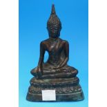 A bronze cast metal Buddhist figure