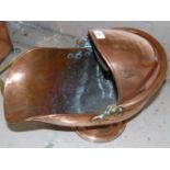 A copper coal helmet