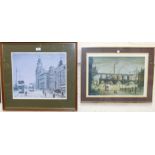Arthur Delaney:  "Stockport Viaduct" & "The Liver Building, 2 artist signed limited edition