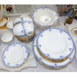 A Royal Crown Derby "Grenville" part dinner and tea service, 40 pieces approx