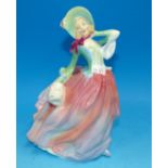 A Royal Doulton china figure 'Autumn Breezes' HN 1911