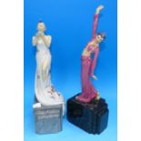Two Manor limited edition "Art Deco" style figures
