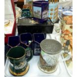 A selection of pub advertising jugs; etc.