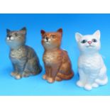 Three Beswick kittens