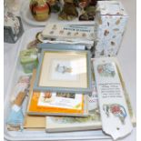 A selection of Peter Rabbit collectables