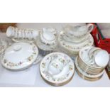 A Wedgwood bone china Mirabelle pattern dinner and tea service