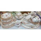 A Spode "Rockingham" part dinner service, 55 pieces approx