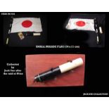 A Japanese Parade Flag This small 34 X 21cm flag was collected with the desk lamp (Lot: 015) at