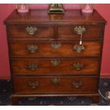 A Georgian Mahogany Chest of Drawersc.1800Comprising of two half drawers over three full size