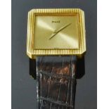 18ct Yellow Gold, Piaget, Gents Dress WatchManual movementGold coloured dial and hands18ct yellow