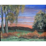 Reynold Hart (Carrolup School) 1938 – 1981Landscape with KangarooGouache Signed lower right48 x 58cm