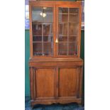 A Georgian Style Mahogany BookcaseEarly 19th centuryThe top section with astral glazed doors,