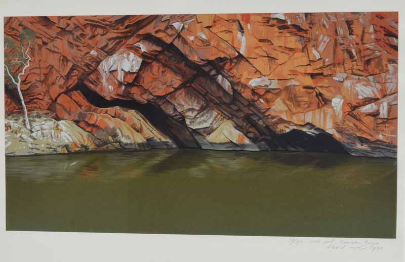 David Rose 1936 - 2006Rock Pool, Ormiston GeorgeScreen print LE 38/90Signed and dated 1990 with