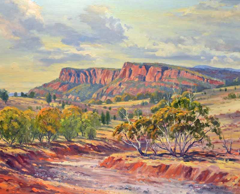 Melvin Duffy b.1930Point Bonney, Flinders Ranges S.A.Oil on canvas boardSigned lower right60 x 75cm