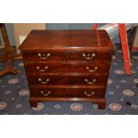 A Georgian Mahogany Chest of DrawersEarly 19th centuryHaving two half drawers over three full size