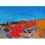 Brain Yates b.1946Desert LandscapeOil on boardSigned lower right21.2 x 29.3cm