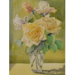 Marj TarlingRosesWatercolourSigned and dated 71 lower right36.5 x 27.5cm