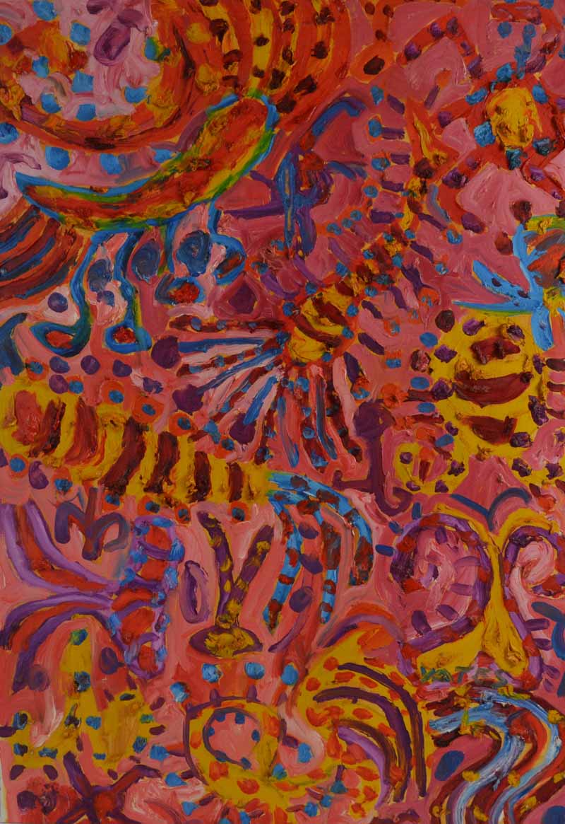 Brain Yates b.1946Coral ReefOil on canvasSigned lower right84 x 59cm