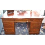 An Australian Colonial Cedar Partners DeskCirca 1870 – 1880The top section with three drawers and