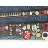 Artist Unknown: Japanese Woodblock Print - Edition 163/500 - Signed lower middle and lower left with