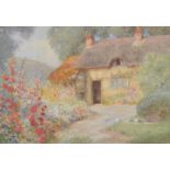 Joseph Kirkpatrick 1872 – 1930 (British)  - At Welford – near Stratford on Avon - Watercolour -