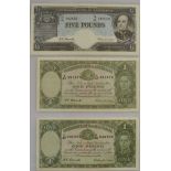 i) A Commonwealth of Australia, Five Pound Note - Coombs & Watts signature (R50) - Serial: TB96