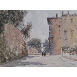 Robert Richmond Campbell 1902 - 1972 - Pitti Palace Florence - Watercolour and ink - Signed lower