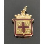 A West Australian Ecclesiastical 9ct Gold Fob, by  - George Richard Addis - Active W.A. 1894 –