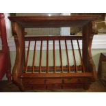 c1960's pine plate rack