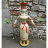 Painted lady candelabra 39.5" high