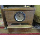 Oak cased National job time recorder clock, Mod 521, gwo restored large clockwork movement with