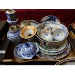 Oriental bowls, plates, vases (af)