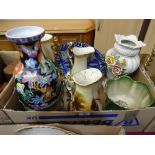 Mantel vases, jardineres etc.