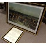 AFTER CHARLES LEE THE GOLFERS, A GRAND MATCH PLAYED OVER ST.ANDREW'S LINKS print egraved by