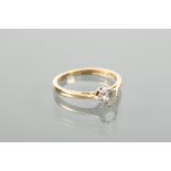 DIAMOND SOLITAIRE RING the brilliant cut diamond of approximately 0.26 carats, marked 750 for