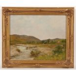 ALEXANDER KELLOCK BROWN RSA RSW RI (SCOTTISH 1849 - 1922) IN COULTER GLEN oil on canvas, signed ''