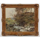 HARRY MACGREGOR (SCOTTISH 1894 - 1934), COUNTRY STREAM oil on canvas, signed 50cm x 61cm Framed