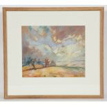 * GEORGE TELFER BEAR (SCOTTISH 1876 - 1973),  HIGHLAND BOTHY pastel on paper, signed 24cm x 28.5cm