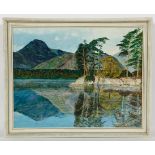 A. LANGFORD, HIGHLAND LOCH SCENE oil on canvas, signed 39cm x 49cm Framed