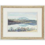 * JAN FISCHER, SCHIEHALLION AND LOCH TUMMEL watercolour on paper, signed 35cm x 52cm Mounted, framed