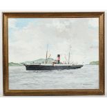 * IAN G. ORCHARDSON (BRITISH d. 1997), 'KINLOCH' IN CAMPBELTOWN LOCH oil on canvas, signed 67cm x