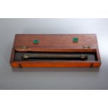 EDWARDIAN BRONZE 12-INCH SLIDE RULE