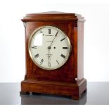 WILLIAM IV MAHOGANY BRACKET CLOCK