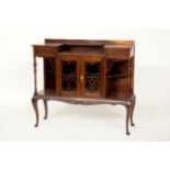 LATE VICTORIAN MAHOGANY GLAZED DISPLAY C