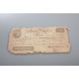 GEORGE III BANK OF LEEDS ONE POUND NOTE