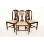 SET OF EIGHT VICTORIAN MAHOGANY DINING C